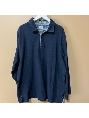 TOMMY BAHAMA men’s blue 65/35 cotton/ polyester shirt. 2XL